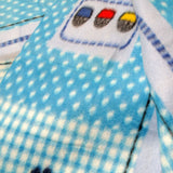 Vibrant Extra Large Happy Girls Polar Fleece Throw Blanket 150 x 200 cm - Front View