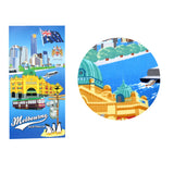 Melbourne Australia Printed Microfiber Beach Towel 75 x 152 cm