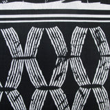 Homeport Kenya Black Printed Geometric Quilt Cover Set Double - Side View