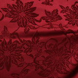 Floral Red Tablecloth 132 x 178 cm - Front View