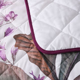 Bianca Abigail Berry Floral Printed Quilted Bedspread Set Queen - 45-Degree Angle