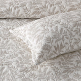 Bianca Ameila Stone Jacquard Quilted Foliage Bedspread Set Queen - Top-Down View