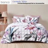 Bianca Carmela White Polyester Bedspread Set King - Front View