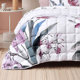 Bianca Carmela White Polyester Bedspread Set King - Top-Down View