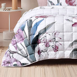Bianca Carmela White Polyester Bedspread Set King Single - Top-Down View