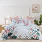Bianca Coleraine White Floral Printed Bedspread Set Double