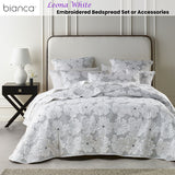 Bianca Leona White 4 Pcs Bedspread Set King - Front View