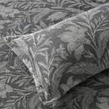 Bianca Maidstone Grey Floral Jacquard Bedspread Set Queen - 45-Degree Angle