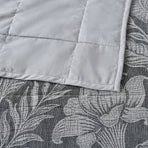 Bianca Maidstone Grey Floral Jacquard Bedspread Set Super King