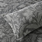 Bianca Maidstone Grey Floral Jacquard Bedspread Set Super King