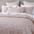 Bianca Myra Blush Floral Jacquard Bedspread Set Single