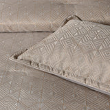 Bianca Bellagio Gold 6 Pcs Jacquard Geometric Comforter Set Queen/King
