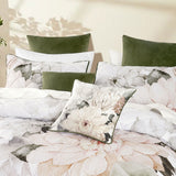 Bianca Giselle White Polyester Printed Floral Coverlet Set Super King - Side View