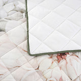 Bianca Giselle White Polyester Printed Floral Coverlet Set Super King - 45-Degree Angle