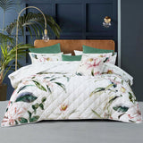 Bianca Indi White Polyester Coverlet Set Single/Double