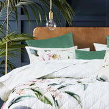 Bianca Indi White Polyester Coverlet Set Single/Double - Side View