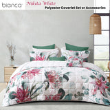 Bianca Nikita White Polyester Coverlet Set Queen/King - Front View