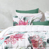 Bianca Nikita White Polyester Coverlet Set Queen/King - Side View