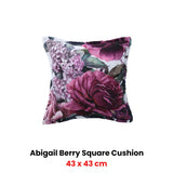Bianca Abigail Berry Square Filled Cushion 43 x 43cm - Front View