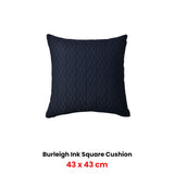 Bianca Burleigh Ink Square Filled Cushion 43 x 43cm - Front View