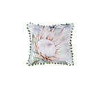 Bianca Helensvale White Velvet Square Filled Cushion 43 x 43cm