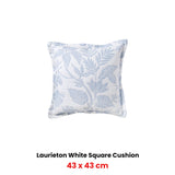 Bianca Laurieton White Coordinate Square Filled Cushion 43 x 43cm - Front View