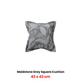 Bianca Maidstone Grey Coordinate Square Filled Cushion 43 x 43cm - Front View