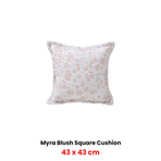 Bianca Myra Blush Coordinate Square Filled Cushion 43 x 43cm