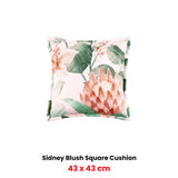 Bianca Sidney Blush Coordinate Square Filled Cushion 43 x 43cm - Front View