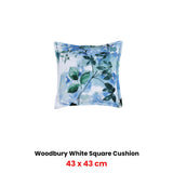 Bianca Woodbury White Coordinate Square Filled Cushion 43 x 43cm - Front View
