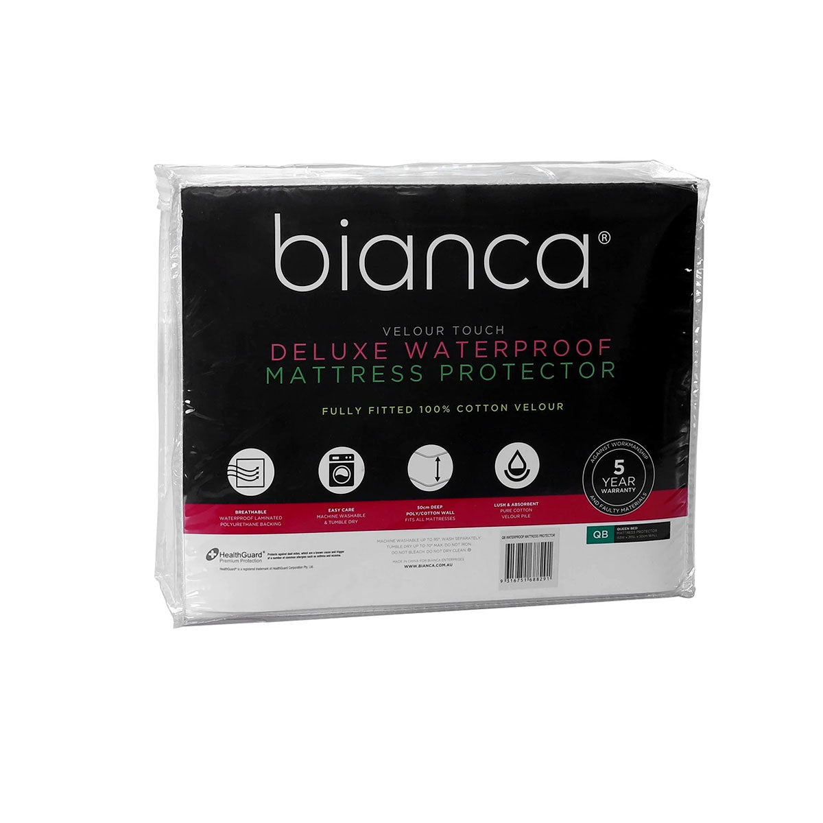 Bianca Premium Waterproof Mattress Protector for Queen Size