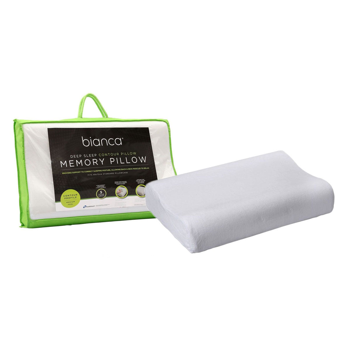 Ergonomic Memory Foam Neck Support Pillow
