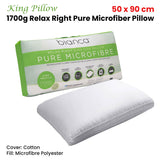 Bianca Luxury 1700g Pure Microfiber King Pillow - 50 x 90cm