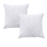 Bianca Pair of Ella White European Pillowcases 65 x 65cm