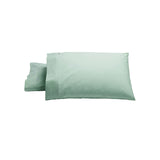 Bianca Heston Cotton Percale Standard Pillowcases - Sage Green, Set of 2