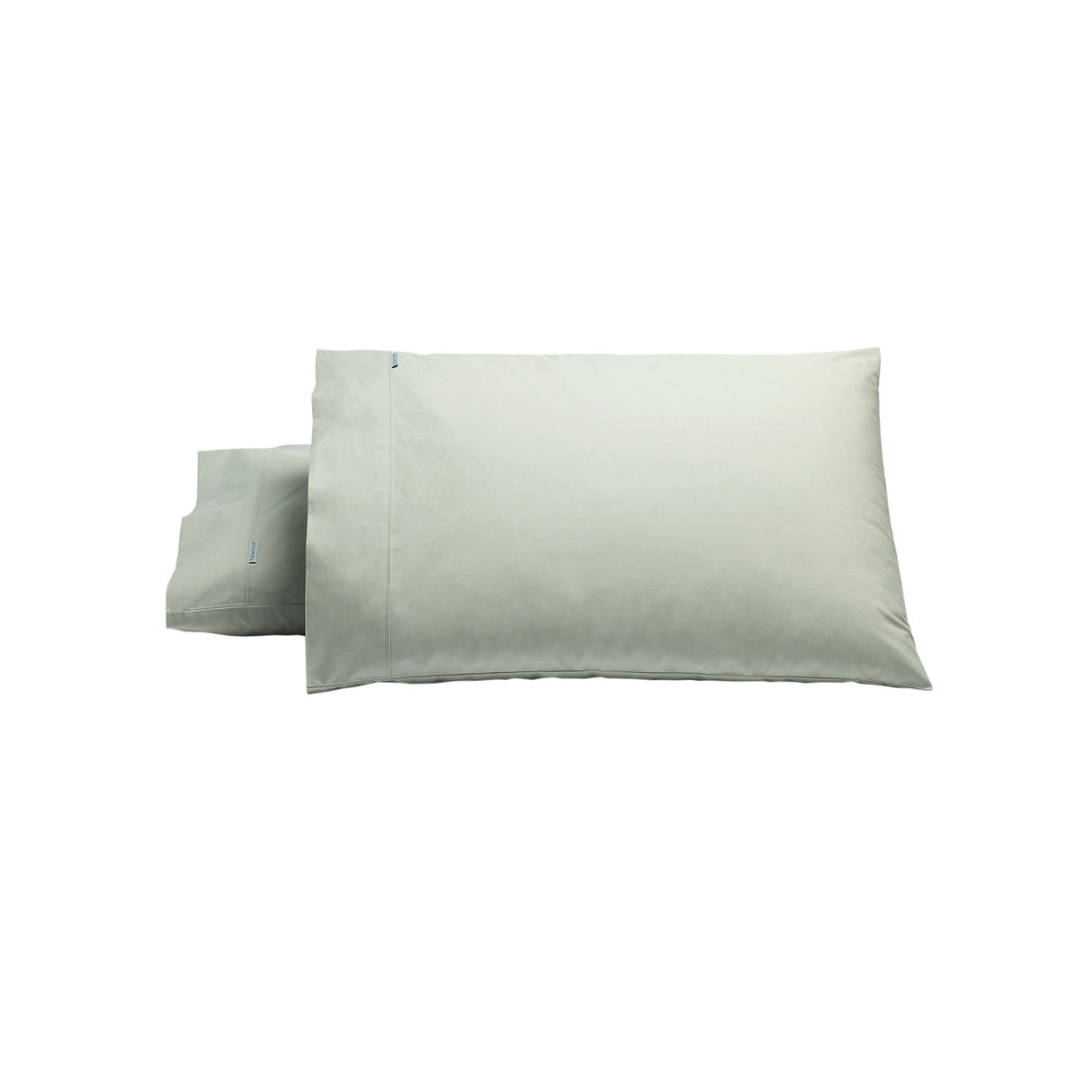 Bianca Silver Heston Cotton Percale Standard Pillowcase Set with 300TC Comfort