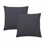 Bianca Pair of Kahlani Charcoal European Pillowcases 65 x 65cm