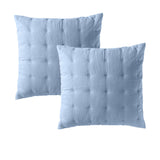 Langston Blue European Pillowcase Duo by Bianca