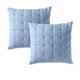 Langston Blue European Pillowcase Duo by Bianca