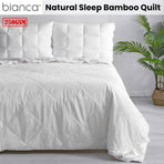 Bianca 250GSM Natural Sleep Bamboo Summer Quilt Double, image 2