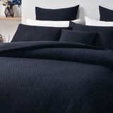 Bianca Burleigh Ink Jacquard Quilt Cover Set Super King - Side View