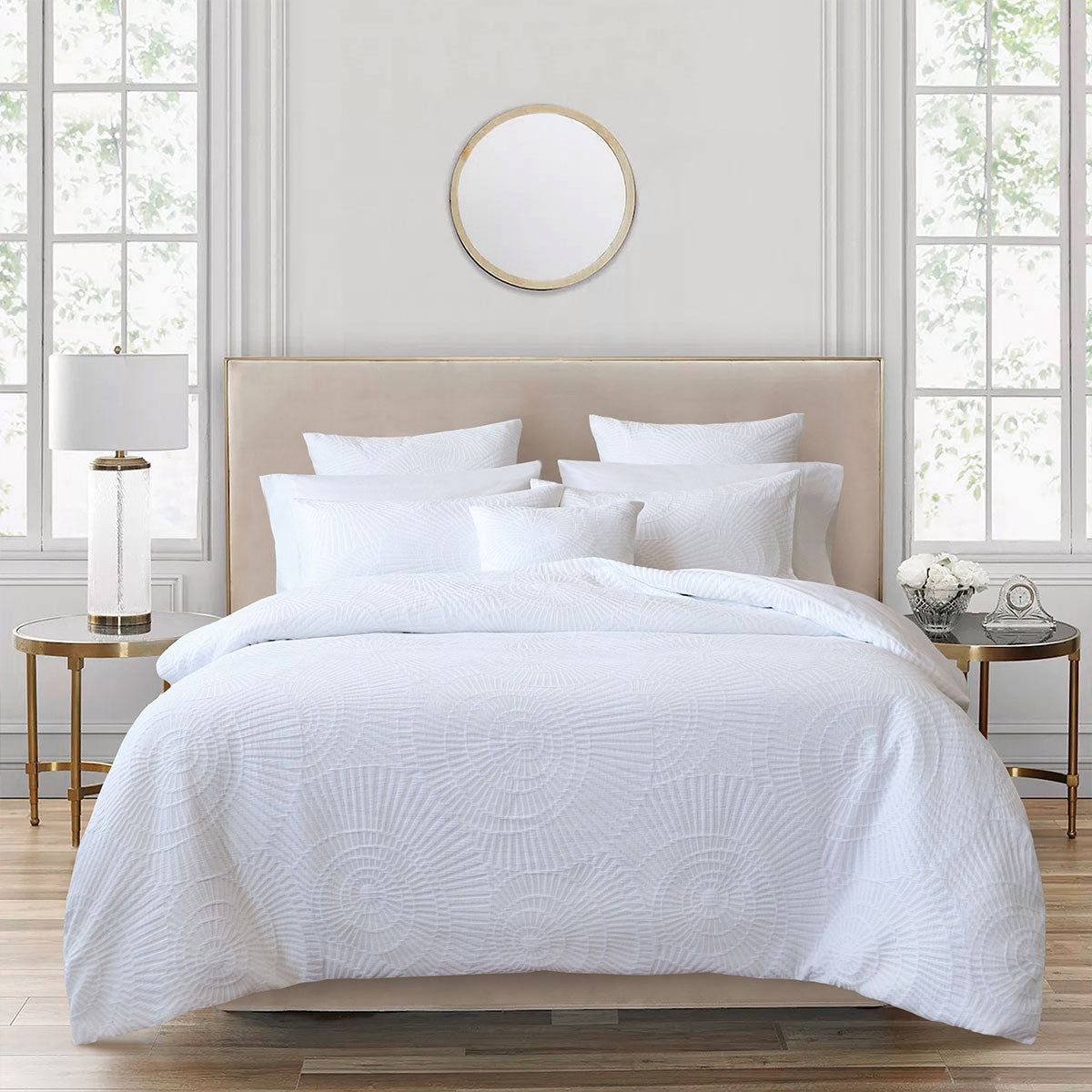 Bianca Byron Spring White Quilt Cover Set for Queen Size