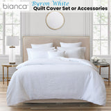 Bianca Byron Spring White Quilt Cover Set for Queen Size - Front View