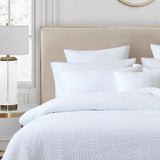 Bianca Byron Spring White Quilt Cover Set for Queen Size - Side View