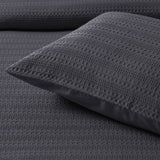 Bianca Kahlani Charcoal Waffle Quilt Cover Set Single