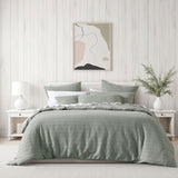 Bianca Kahlani Sage Waffle Quilt Cover Set Double