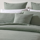 Bianca Kahlani Sage Waffle Quilt Cover Set Super King - Side View