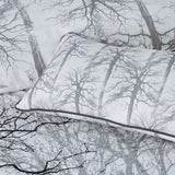 Bianca Myrtleford Grey Cotton Sateen Quilt Cover Set Super King - 45-Degree Angle