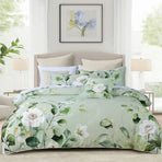Bianca Salisbury Sage Floral Cotton Sateen Quilt Cover Set King