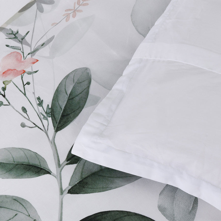 Bianca Wellingrove White Cotton Sateen Quilt Cover Set King